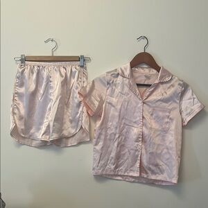 Silky Pink Sleepwear Set